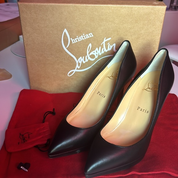 Christian Louboutin Plato 100 Napa shiny black leather platform - Picture 3 of 14
